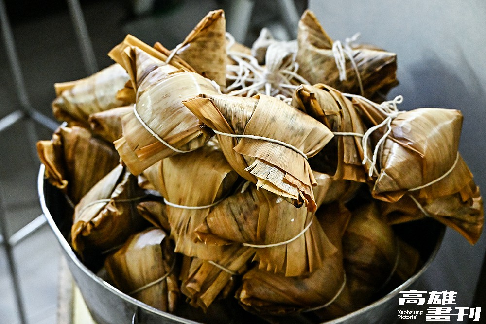 菜粽採取水煮方式,是經典南部粽特色。(攝影/Carter) 菜粽採取水煮方式,是經典南部粽特色。(攝影/Carter)