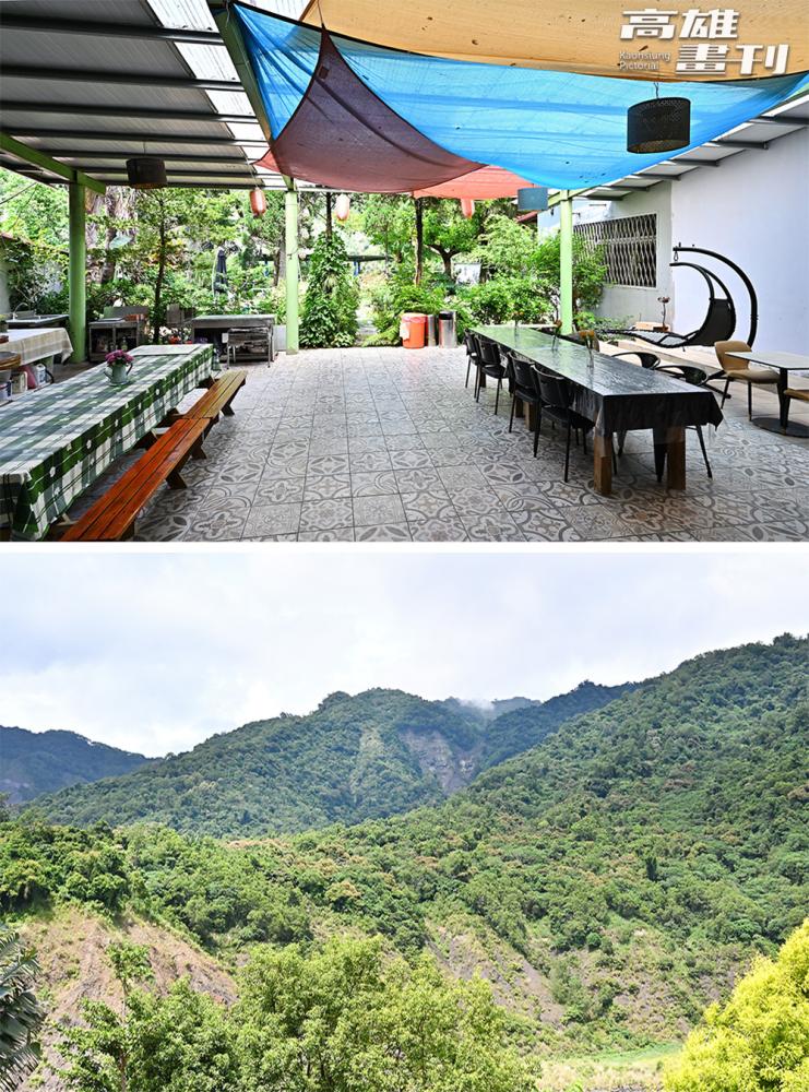 民宿坐擁山景及宛如桃花源的戶外庭園,後花園不時飄散著淡雅清香。(攝影/Carter) 民宿坐擁山景及宛如桃花源的戶外庭園,後花園不時飄散著淡雅清香。(攝影/Carter)
