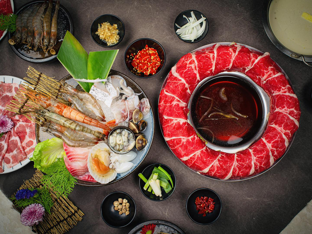 大鍋頭海鮮涮涮鍋的「肉圈圈」美味又壯觀。(圖片提供/大鍋頭 海鮮涮涮鍋) 大鍋頭海鮮涮涮鍋的「肉圈圈」美味又壯觀。(圖片提供/大鍋頭 海鮮涮涮鍋)