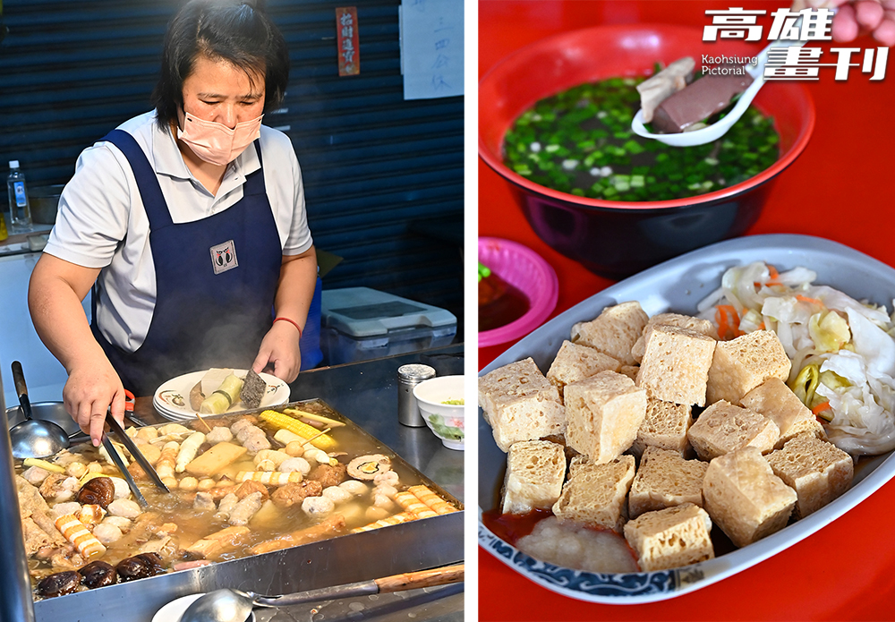 內惟市場裡也有熱食攤、零食攤琳瑯滿目。(攝影/Carter) 內惟市場裡也有熱食攤、零食攤琳瑯滿目。(攝影/Carter)