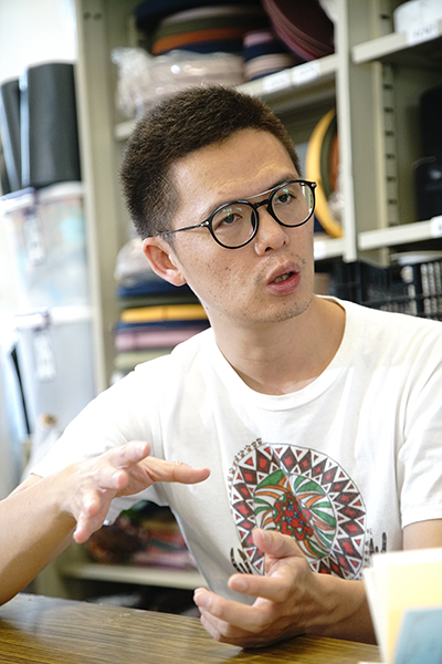 杉林布包專案管理人吳峰智。 杉林布包專案管理人吳峰智。