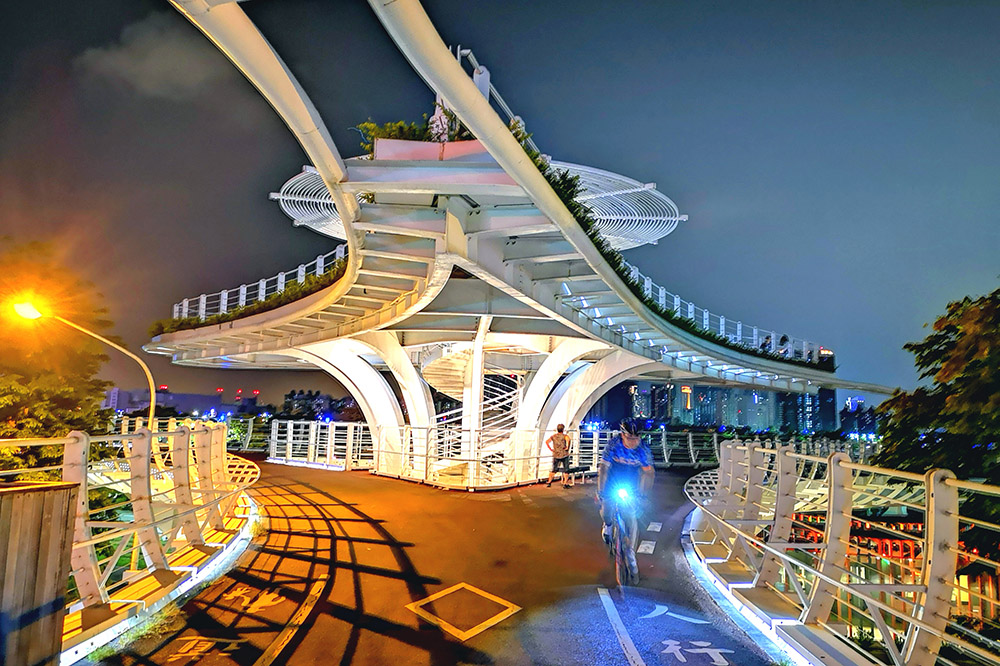 前鎮自行車橋。 前鎮自行車橋。