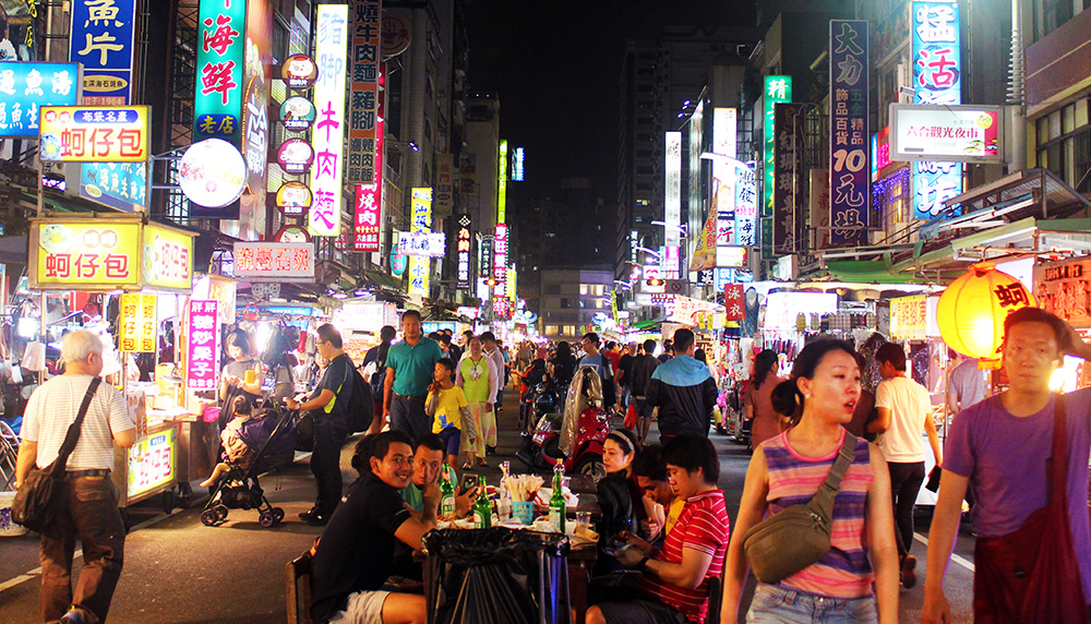 六合夜市。 六合夜市。