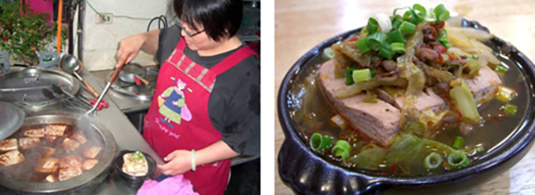 熬煮至少十個鐘頭的臭豆腐,入味十足。(左圖/ 樺航攝) 聞名的臭豆腐煲,料多味美。(右圖/ 樺航攝) 熬煮至少十個鐘頭的臭豆腐,入味十足。(左圖/ 樺航攝) 聞名的臭豆腐煲,料多味美。(右圖/ 樺航攝)