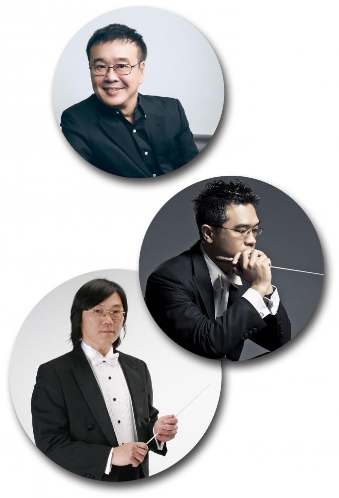 由上而下:朱宏昌執行長、楊智欽指揮、郭哲誠指揮。 由上而下:朱宏昌執行長、楊智欽指揮、郭哲誠指揮。