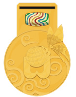 來自超過90國,4500名的選手與隊職員,艱苦訓練了四年,就是為了這片獎牌。(圖/KOC提供) 來自超過90國,4500名的選手與隊職員,艱苦訓練了四年,就是為了這片獎牌。(圖/KOC提供)