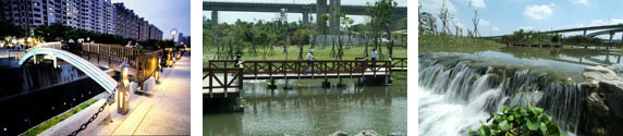 左圖為河堤公園,中右圖為檨仔林埤濕地(圖/鮑忠暉攝) 左圖為河堤公園,中右圖為檨仔林埤濕地(圖/鮑忠暉攝)