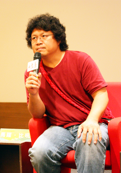 為原民發聲的馬躍比吼導演。(圖/方昭禪攝) 為原民發聲的馬躍比吼導演。(圖/方昭禪攝)