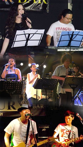 不同類型的樂團在高雄各特色Live House演出。(圖/陳孟函、水星酒館、GOGO BAR 提供) 不同類型的樂團在高雄各特色Live House演出。(圖/陳孟函、水星酒館、GOGO BAR 提供)