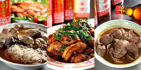 以大樹在地麻油做出的麻油雞麵線等美味料理。(圖/大樹麻油行 提供) 以大樹在地麻油做出的麻油雞麵線等美味料理。(圖/大樹麻油行 提供)