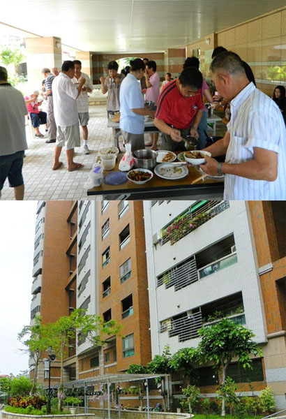 岡山眷村居民搬遷到新國宅勵志新城後,許多人仍會聚餐聯繫感情。(圖/巾幗 提供) 岡山眷村居民搬遷到新國宅勵志新城後,許多人仍會聚餐聯繫感情。(圖/巾幗 提供)