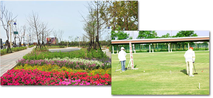 岡山劉厝公園讓岡山的入口意象煥然一新,鄰近的岡山槌球場非常適合長輩運動。(圖/高雄市政府工務局、城市紀憶公關公司 提供) 岡山劉厝公園讓岡山的入口意象煥然一新,鄰近的岡山槌球場非常適合長輩運動。(圖/高雄市政府工務局、城市紀憶公關公司 提供)