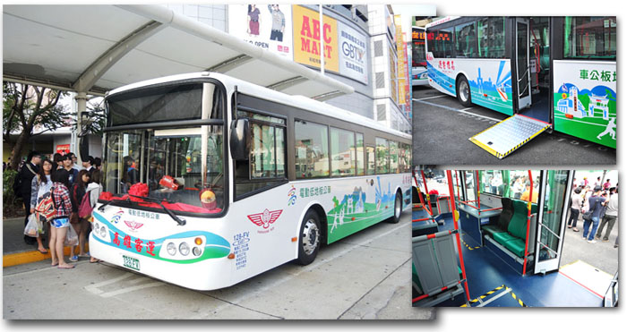 民眾可從高鐵轉運站搭乘新電動低地板公車到旗山。(圖∕徐世雄、鮑忠暉 攝) 民眾可從高鐵轉運站搭乘新電動低地板公車到旗山。(圖∕徐世雄、鮑忠暉 攝)