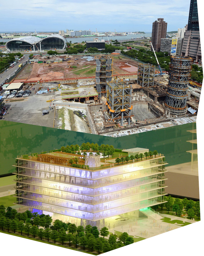 高雄市圖書新總館是全世界第一座懸吊式綠建築。(圖∕鮑忠暉 攝) 高雄市圖書新總館是全世界第一座懸吊式綠建築。(圖∕鮑忠暉 攝)