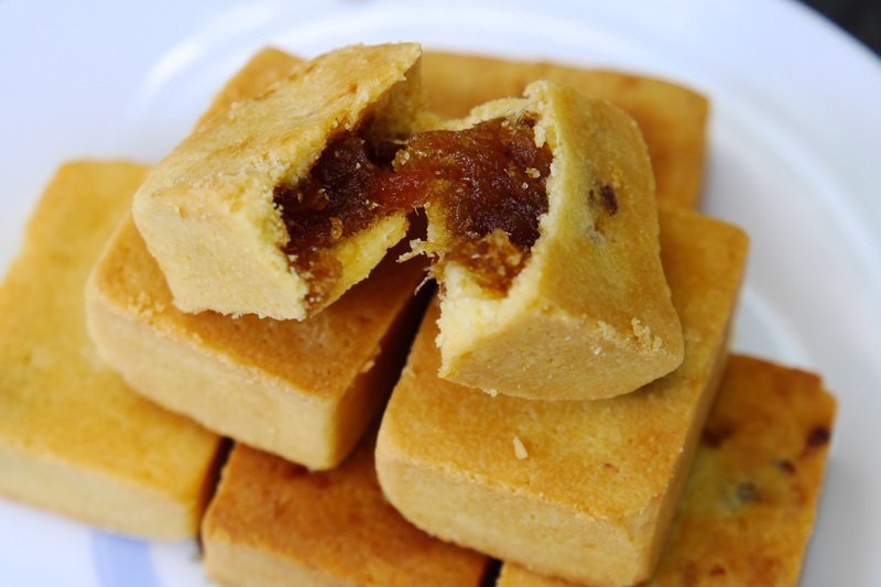 幸福原味鳳梨酥口感清香淡雅而不膩。(圖∕張簡英豪 攝) 幸福原味鳳梨酥口感清香淡雅而不膩。(圖∕張簡英豪 攝)