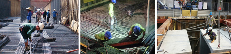 重建工程已開始進行箱涵澆置及吊裝施作。(圖∕高雄市政府工務局 提供) 重建工程已開始進行箱涵澆置及吊裝施作。(圖∕高雄市政府工務局 提供)