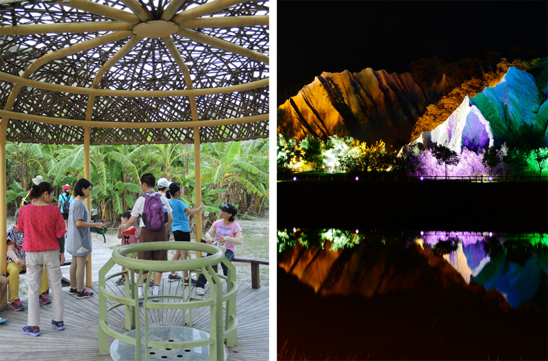 翻新後的田寮月世界地景公園令舊地重遊的觀光客相當驚豔。(圖∕張簡英豪 攝) 翻新後的田寮月世界地景公園令舊地重遊的觀光客相當驚豔。(圖∕張簡英豪 攝)