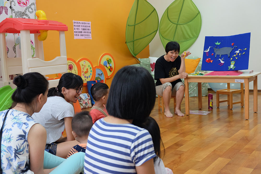 「來聽台語囡仔古」適合親子共同參與。(N̂g Chú-jiû‧攝影) 「來聽台語囡仔古」適合親子共同參與。(N̂g Chú-jiû‧攝影)