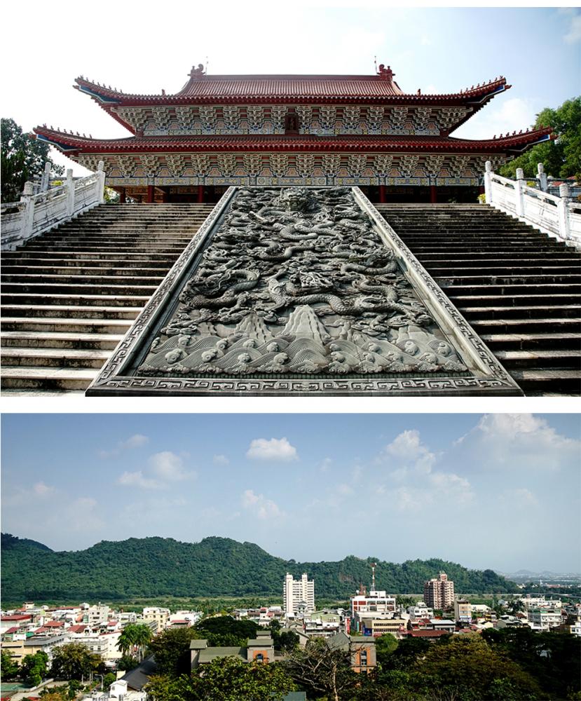 旗山孔子廟座落鼓山公園,占地4.1公頃,是全東南亞規模最大的孔廟,俯瞰旗山小鎮風光,風景絕佳。(攝影/曾信耀) 旗山孔子廟座落鼓山公園,占地4.1公頃,是全東南亞規模最大的孔廟,俯瞰旗山小鎮風光,風景絕佳。(攝影/曾信耀)