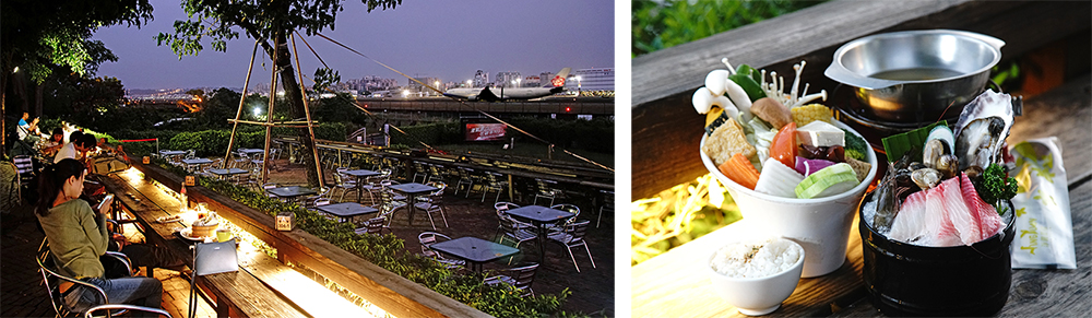 空港餐廳的極鮮海鮮鍋是農場招牌必推。(攝影/曾信耀) 空港餐廳的極鮮海鮮鍋是農場招牌必推。(攝影/曾信耀)