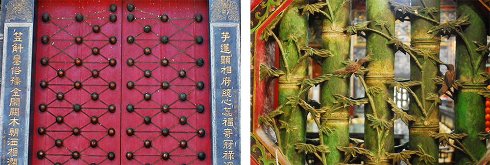 天文宮的門釘和庭園別具特色。(攝影/余嘉榮) 天文宮的門釘和庭園別具特色。(攝影/余嘉榮)