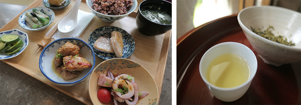 美味精緻的定食和茶飲。(攝影╱謝欣珈) 美味精緻的定食和茶飲。(攝影╱謝欣珈)