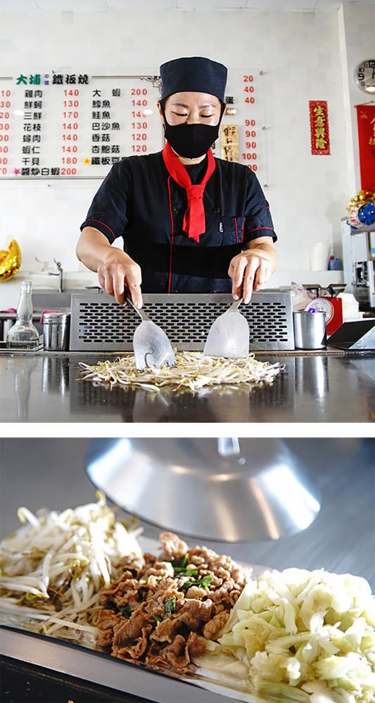 陳凱倫擁有一手好廚藝,看她鐵板燒快炒時,宛如觀賞一場美食實境秀。(攝影/曾信耀) 陳凱倫擁有一手好廚藝,看她鐵板燒快炒時,宛如觀賞一場美食實境秀。(攝影/曾信耀)
