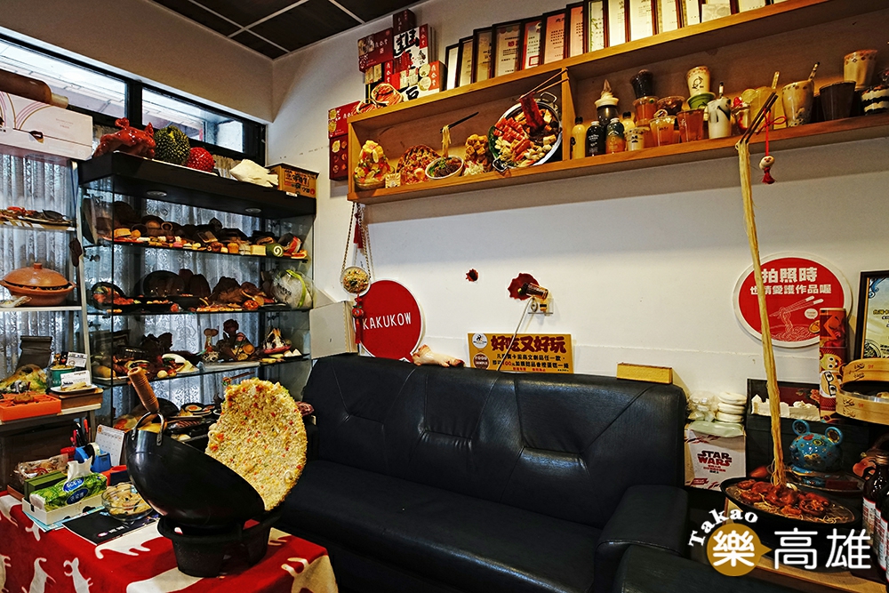 台灣卡固高食品模型好比立體菜單，琳瑯滿目。（攝影/曾信耀）