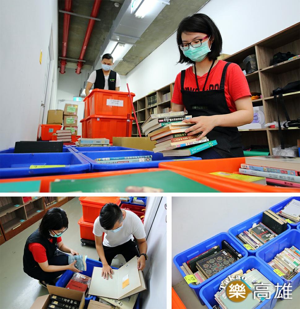 挑書人以挑書為專業，為報廢書籍重新找回價值。（攝影/Carter）
