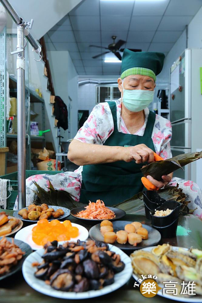 龐家肉粽以傳統肉粽為主,近幾年更開發不少口味。(攝影/Carter) 龐家肉粽以傳統肉粽為主,近幾年更開發不少口味。(攝影/Carter)