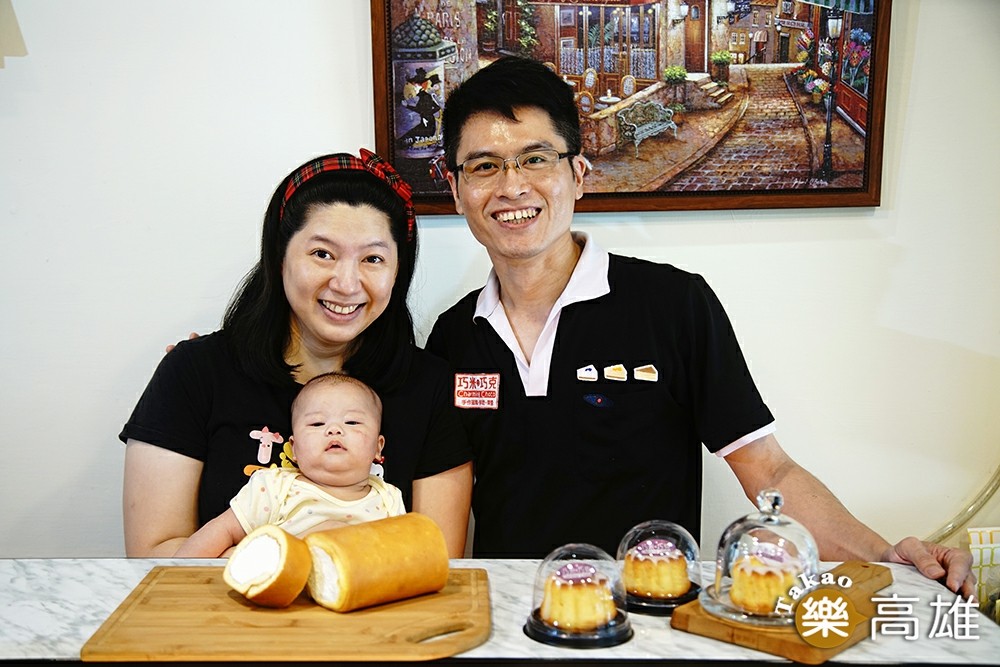 菲力與巧克帶著寶寶甜蜜亮相。（攝影/曾信耀）