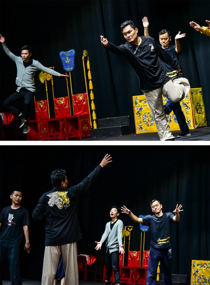 豫劇團正在排練今年三月初於左營舊城演出的《見城》。(攝影/陳十攝影工作室) 豫劇團正在排練今年三月初於左營舊城演出的《見城》。(攝影/陳十攝影工作室)