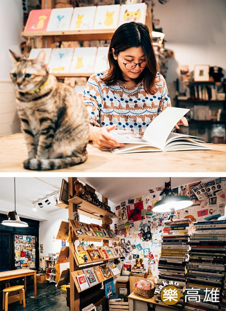 Kite說:「架上的書籍不是我希望你買,而是因為我覺得它很美好,如果你也覺得美好,那麼我就很高興了。」(攝影/陳建豪) Kite說:「架上的書籍不是我希望你買,而是因為我覺得它很美好,如果你也覺得美好,那麼我就很高興了。」(攝影/陳建豪)