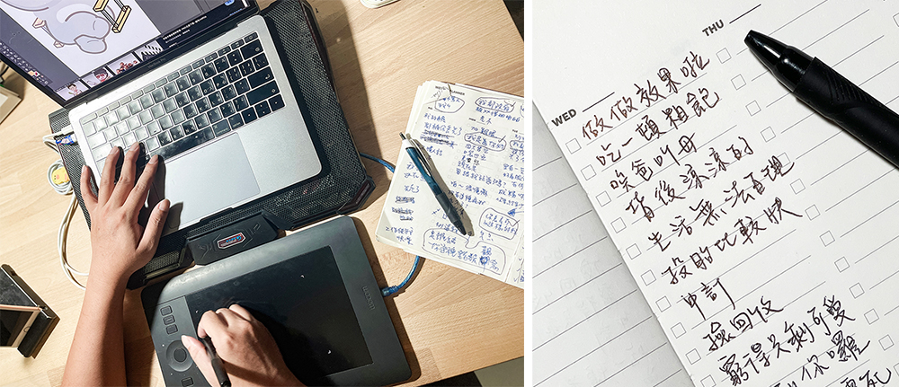 作者VITA VITA在創作時,有意無意會在貼圖中加入許多臺語,讓貼圖變得更豐富有趣。(圖片提供/塔仔不正經) 作者VITA VITA在創作時,有意無意會在貼圖中加入許多臺語,讓貼圖變得更豐富有趣。(圖片提供/塔仔不正經)