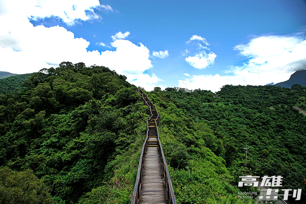 茂林區龍頭山遊憩區小長城步道。(攝影/曾信耀)