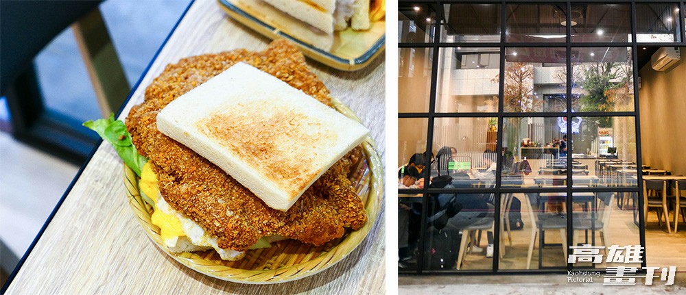 早到晚到開到凌晨1點半的早餐店，在高雄巨蛋和高流附近都有分店。(攝影/Naru)
